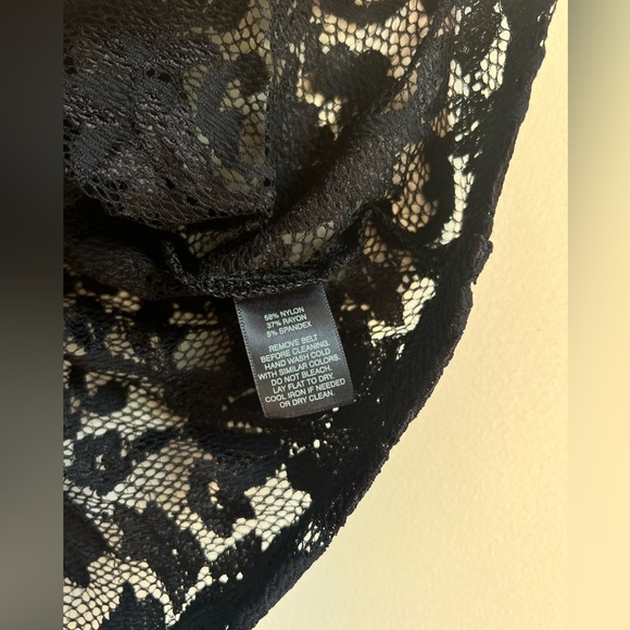 NWT White House Black Market | Black Lace Top - Picture 4 of 4